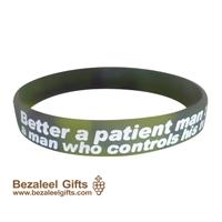 Power Wrist Band: Better A Patient Man - Bezaleel Gifts